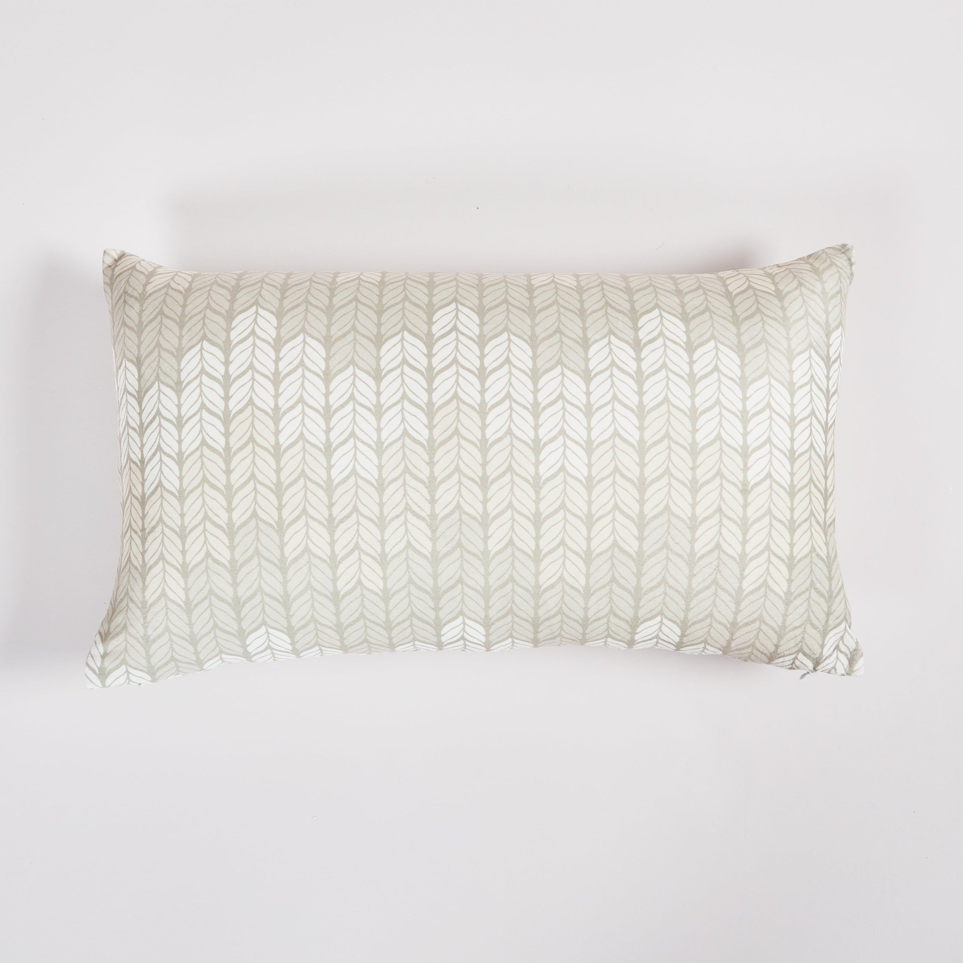 Geometric Beige Throw Pillow Lumbar 14"