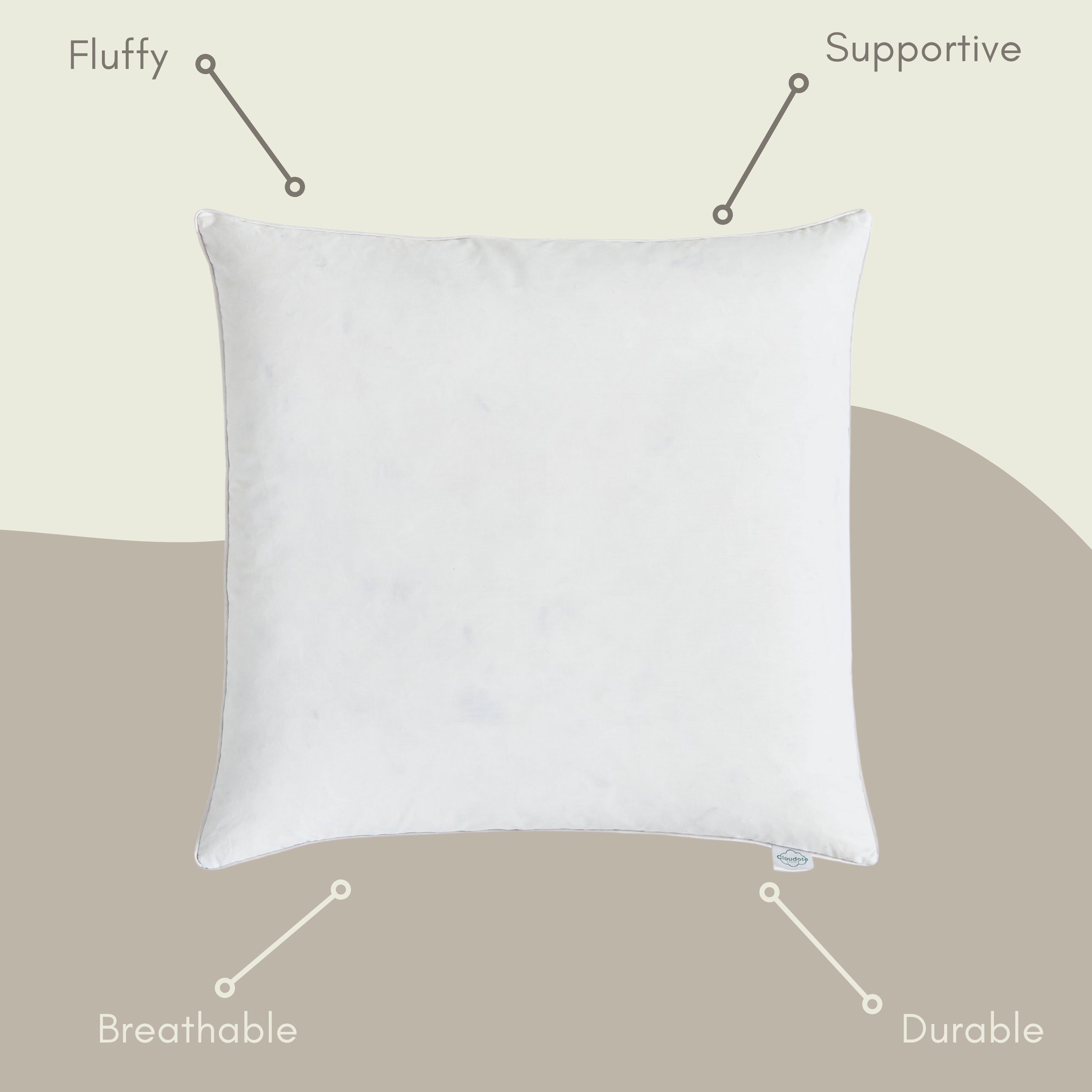 Goose Feather Down Throw Pillow Insert