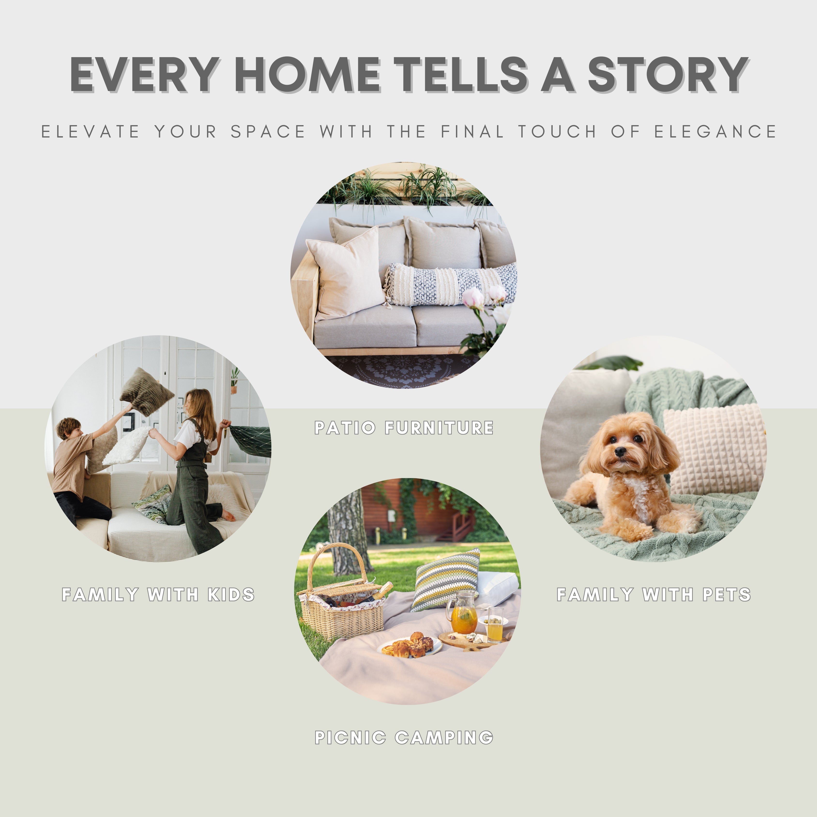 Indoor/Outdoor Waterproof Throw Pillow Insert