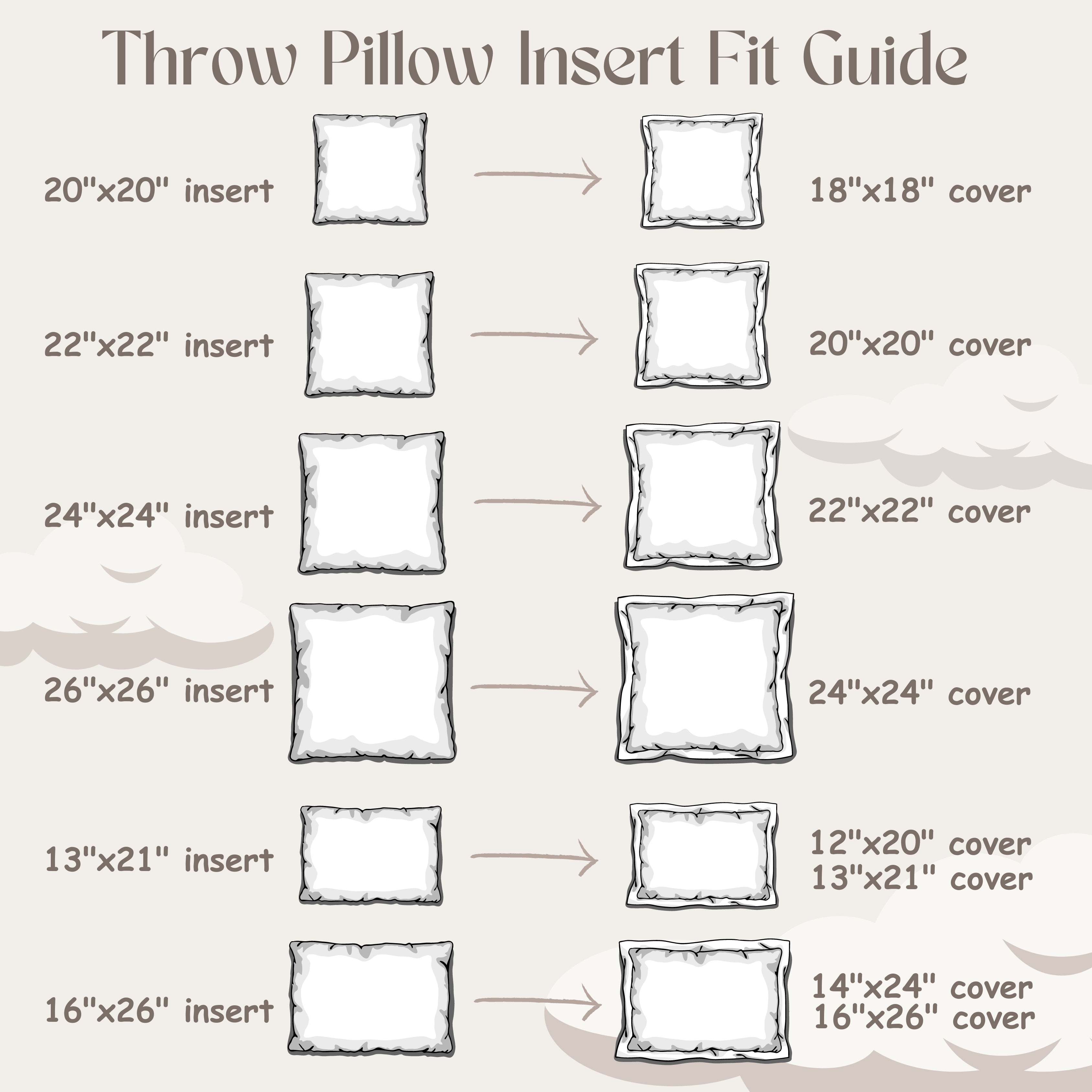 Down Alternative Throw Pillow Insert